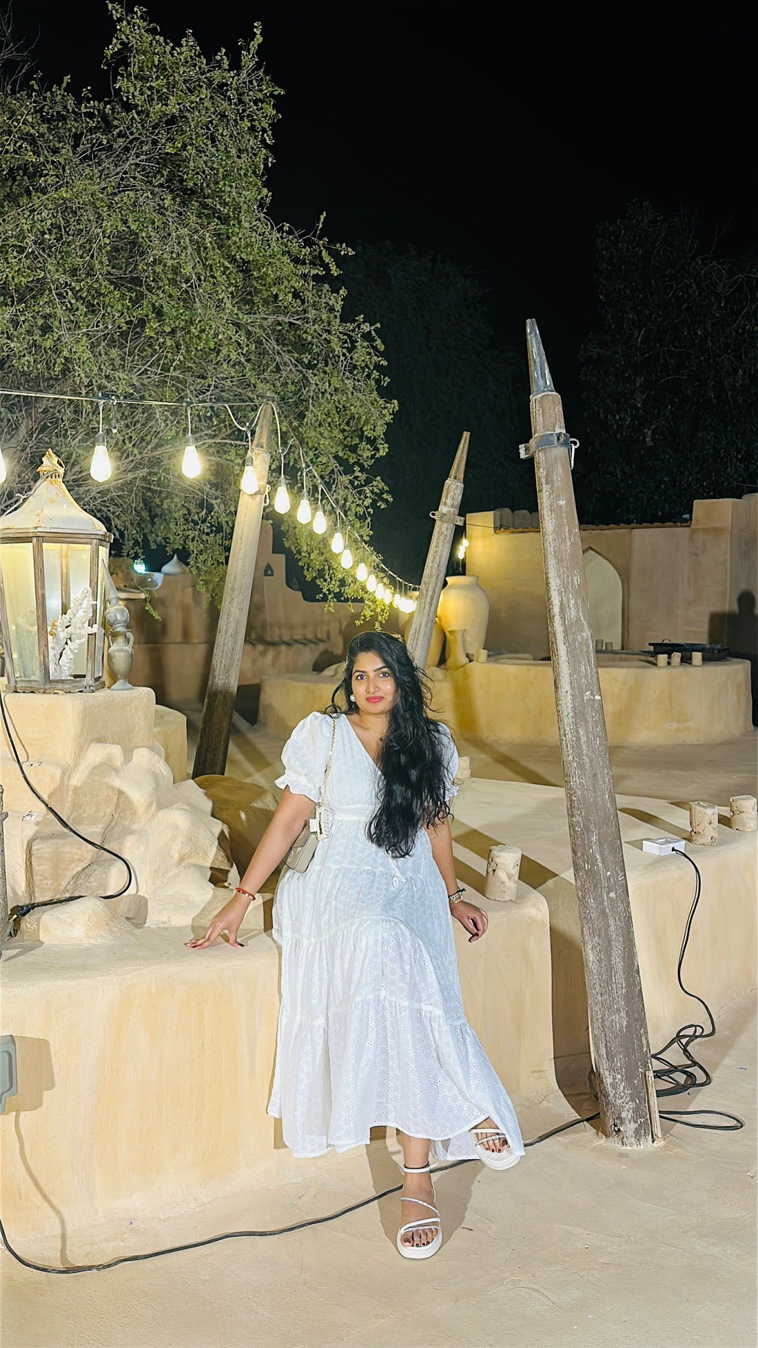 Mounashree Founder of House of Abeena wearing a dress from our collection