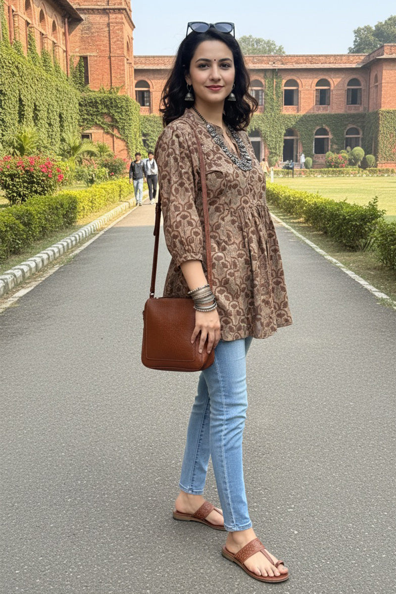 Dharti Bloom Peplum Short Kurti