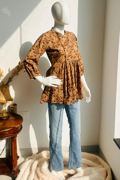Dharti Bloom Peplum Short Kurti