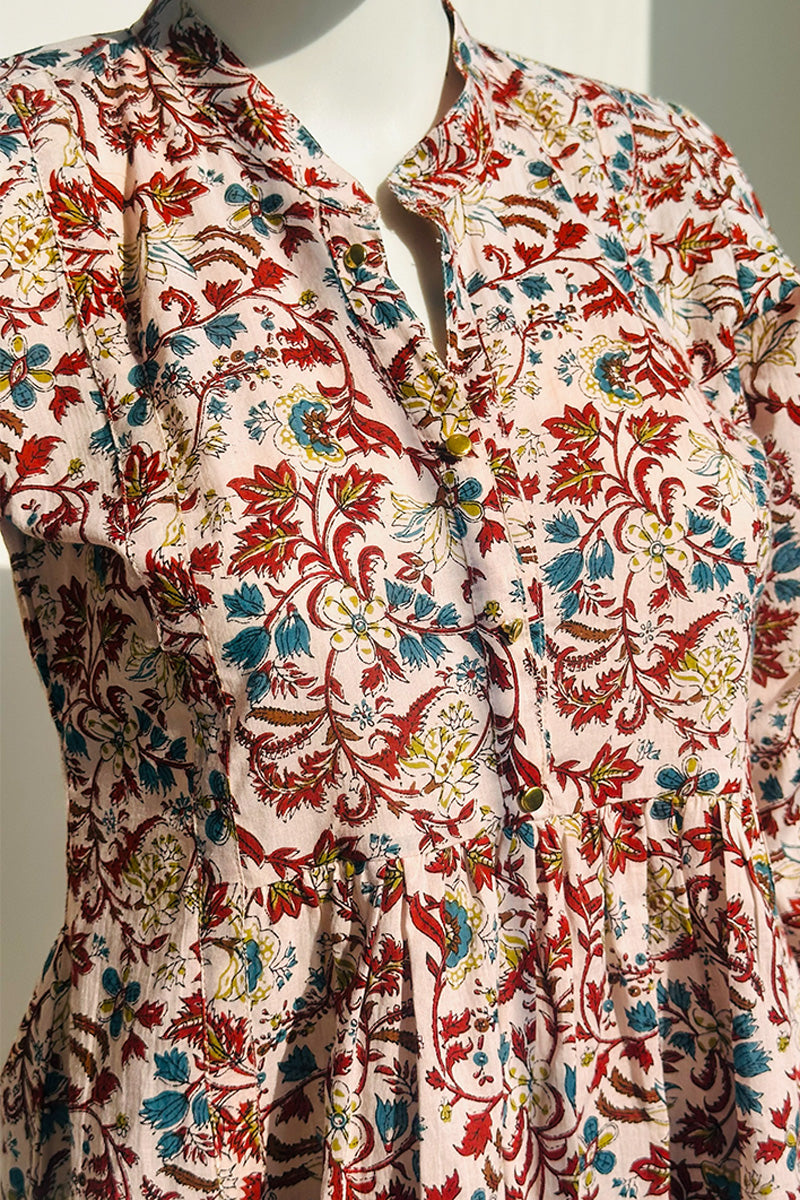 Gulbagh Cotton Peplum Top