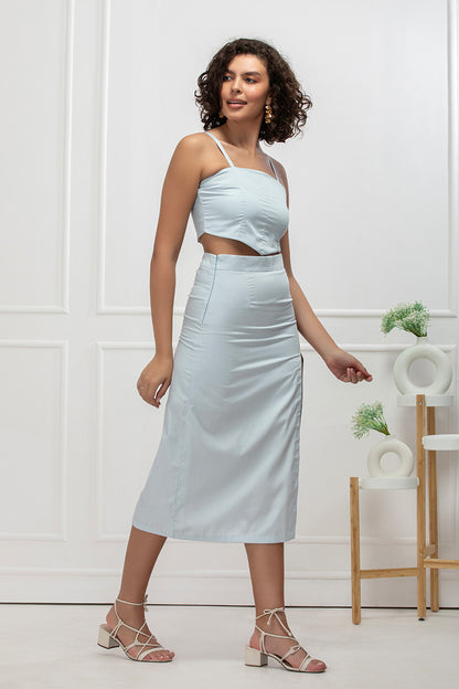 Winter Dew Customisable Crop Top & Skirt Coord Set