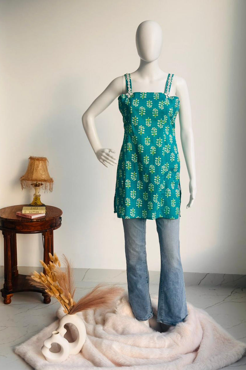 Neelima Cowrie Strap Kurti