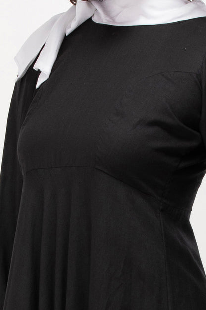 Midnight Grace Vintage Bow-Tie Maxi Dress