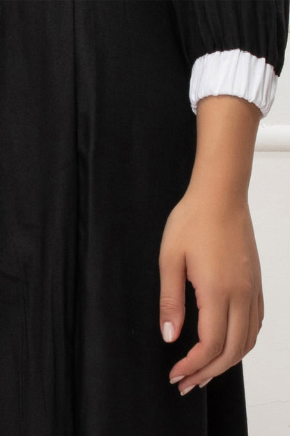 Midnight Grace Vintage Bow-Tie Maxi Dress