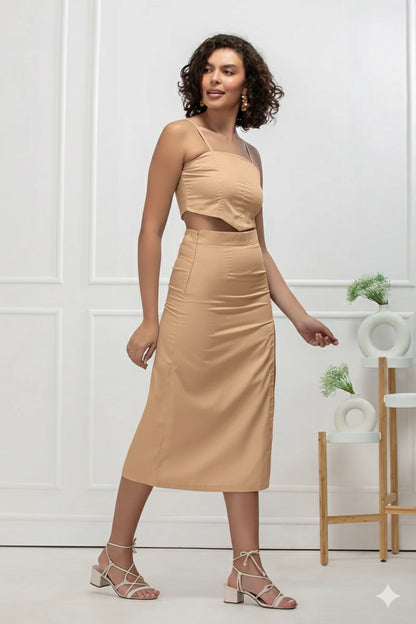 Winter Dew Customisable Crop Top & Skirt Coord Set