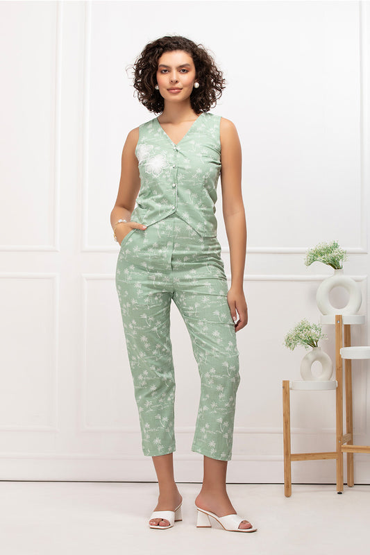 Pistachio Paradise Top & Pant Co-ord Set