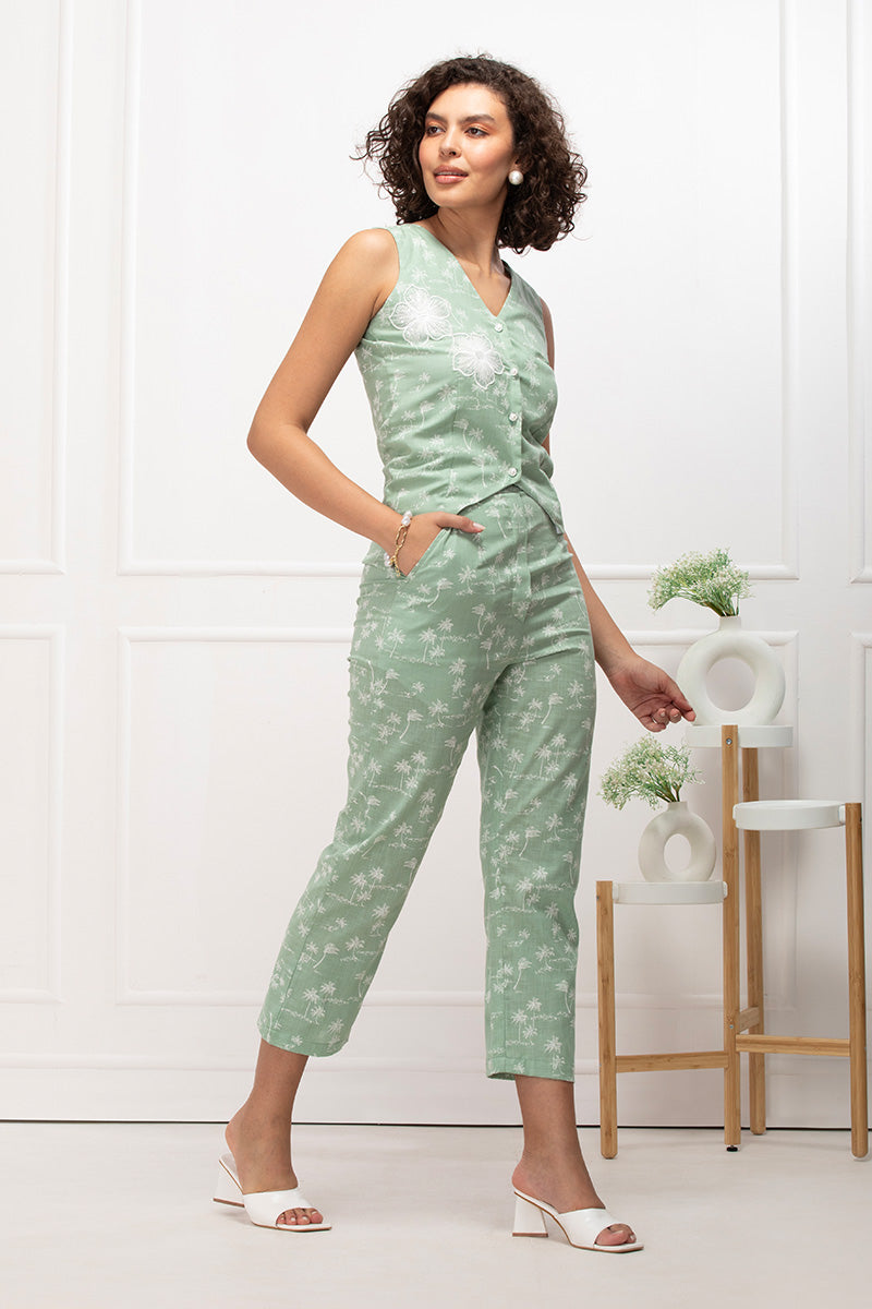 Pistachio Paradise Top & Pant Co-ord Set
