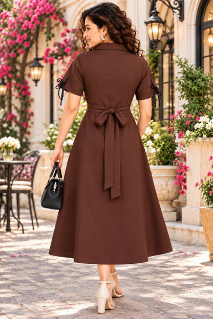 Cocoa Charm Midi Dress