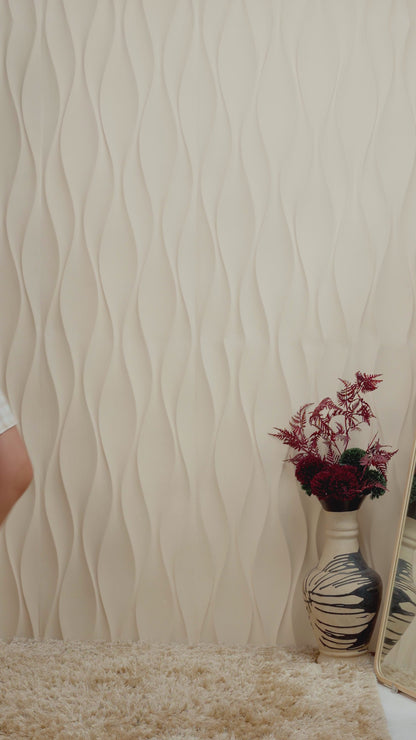 Ivory Grid With Cut-Out Collar Mini Dress